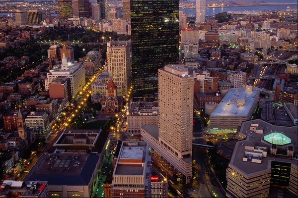 526069 City At Twilight A4 Photo Print