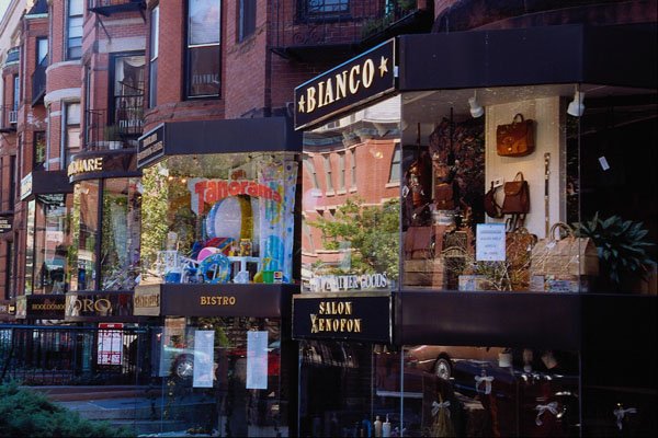 526090 High end Boutiques A4 Photo Print