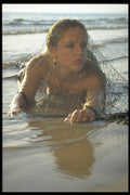 527003 Woman Lying On Shore A4 Photo Print