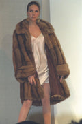 527057 Knee length Mink Slip Over Satin A4 Photo Print