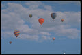 528000 Balloon Group In Flight A4 Photo Print