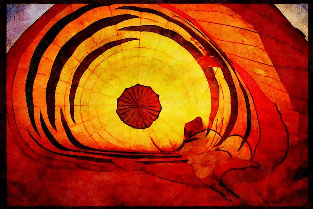 528008 Glowing A4 Limited Edition Watercolour Print