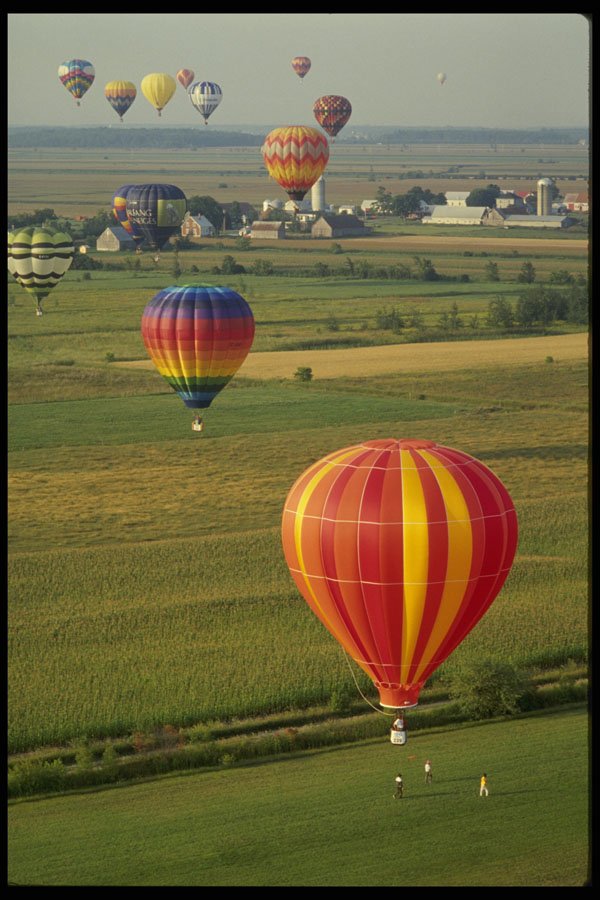 528021 Farms In The Distance A4 Photo Print