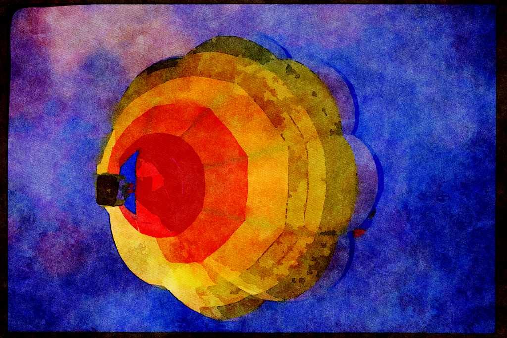 528053 Bands Of Color A4 Limited Edition Watercolour Print