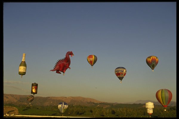528067 First Annual Hot Air Balloon Festival, Irvine, CA A4 Photo Print