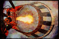 528074 View From Basket Of Nuclear Electric's Balloon A4 Limited Edition Watercolour Print