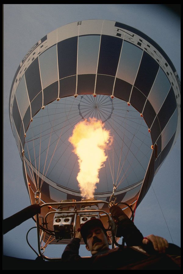 528074 View From Basket Of Nuclear Electric's Balloon A4 Photo Print