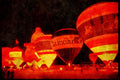 528090 Illuminated Balloons At Night A4 Limited Edition Watercolour Print