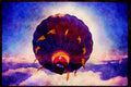 528095 Hot air Balloon A4 Limited Edition Watercolour Print