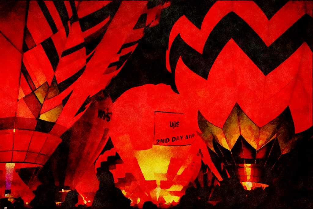 528096 Balloon Glow A4 Limited Edition Watercolour Print