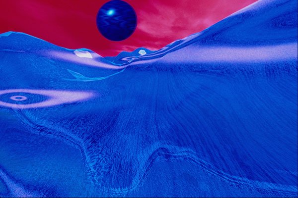 529040 Blue Ice Dunes A4 Photo Print