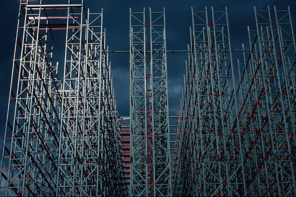 529043 Construction Of Warehouse Storage Building A4 Photo Print