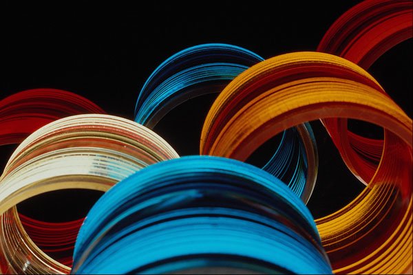 529060 Colored Glass A4 Photo Print