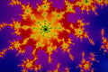 529062 Red And Blue Fractal A4 Photo Print