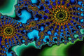 529072 Blue Web Fractal A4 Photo Print