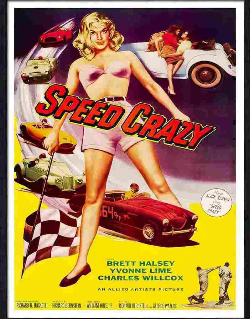 53 speed crazy hot rod racing poster Advert A4 Photo Print
