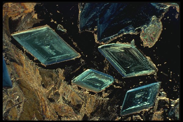 530001 Copper Sulphate Crystals A4 Photo Print