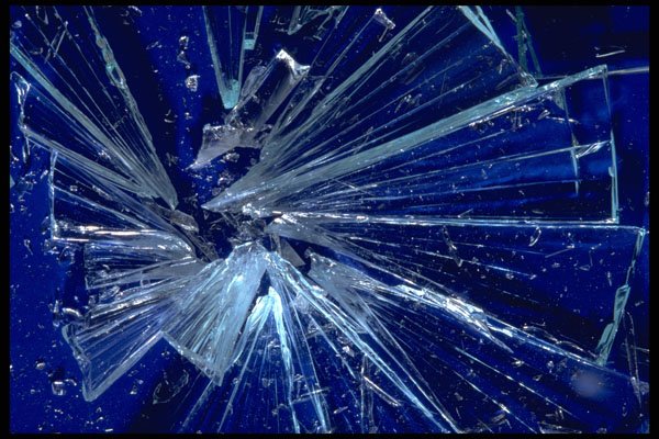 530013 Broken Glass A4 Photo Print