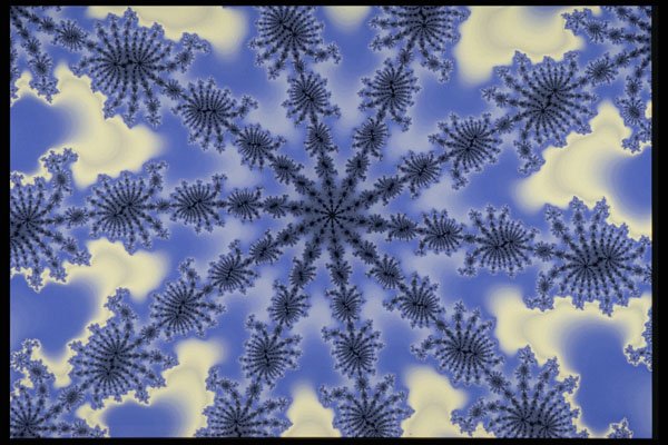 530020 Blue Ice Crystals A4 Photo Print