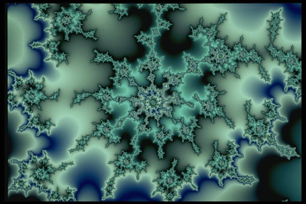 530027 Blue green Starburst A4 Photo Print