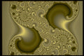 530043 Divided Gold Tidal Wave A4 Photo Print