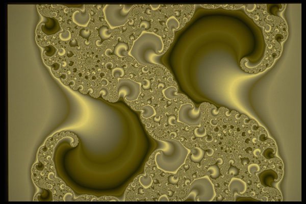 530043 Divided Gold Tidal Wave A4 Photo Print