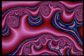 530053 Surfing Blue magenta Fractal A4 Photo Print