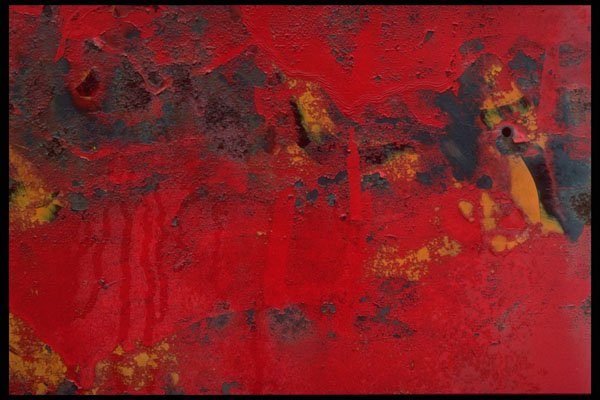 530060 Red With Runs A4 Photo Print