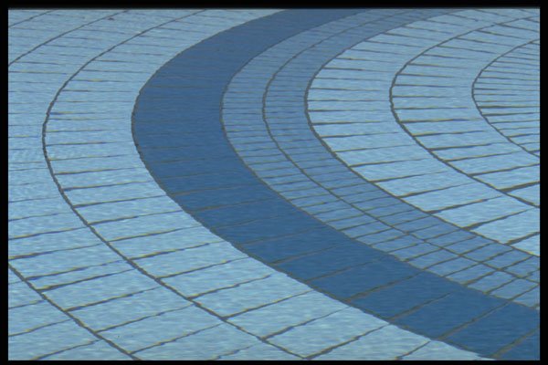 530070 Fountain Tile Curves A4 Photo Print
