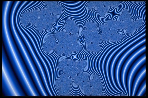 530090 Internal Blue Starflight A4 Photo Print