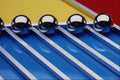 530099 Steel Balls And Rods On Multicolored Acrylic A4 Photo Print