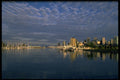 531008 Vancouver Skyline A4 Photo Print