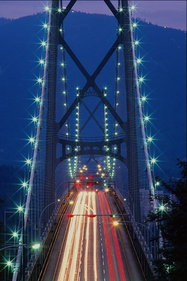 531060 Lion's Gate Bridge, Vancouver A4 Photo Print