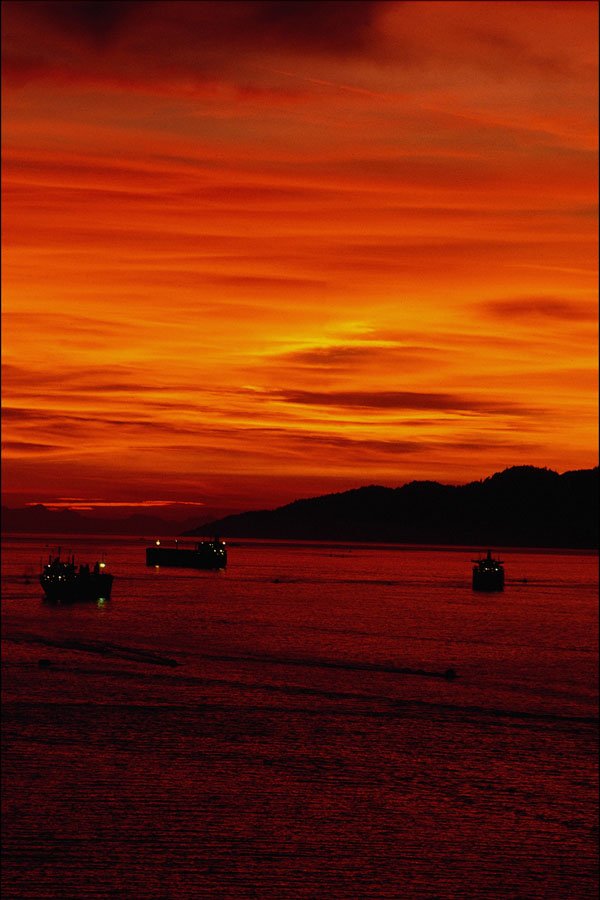 531067 English Bay, Sunset A4 Photo Print