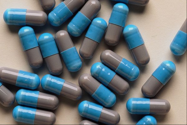 532029 Blue And Gray Study Pills A4 Photo Print