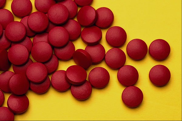 532037 Red Study Pills A4 Photo Print