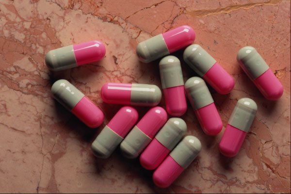 532050 Pink And Gray Study Pills A4 Photo Print