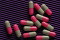 532074 Pink And Gray Study Pills A4 Photo Print