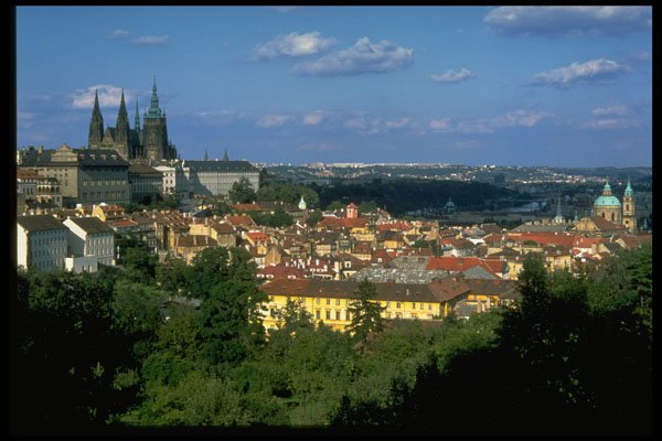 534010 Square View Across Mala Strana, Prague, Czech Republic A4 Photo Print