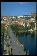 534014 View Across Charles Bridge, Prague, Czech Republic A4 Photo Print