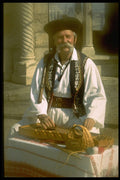 534019 Folk Musician, Budapest, Hungary A4 Photo Print