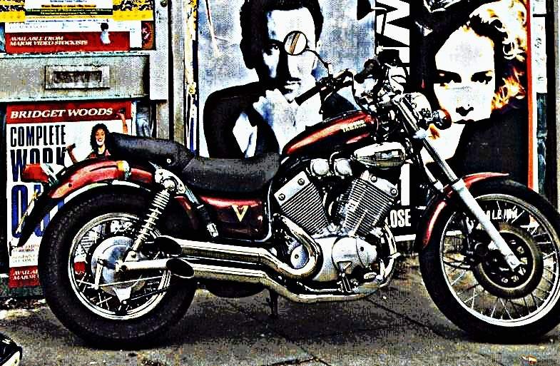535 virago motorbike A4 Photo Print