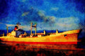 535003 PORT CHALMERS, British Port Line Cargo Vessel A4 Limited Edition Watercolour Print