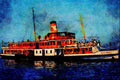 535005 Turkish Steam Ferry BOGAZICI Built At Glasgow In 1910 A4 Limited Edition Watercolour Print