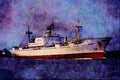 535007 Greek Cargo Vessel ATALANTI On Dutch New Waterway A4 Limited Edition Watercolour Print