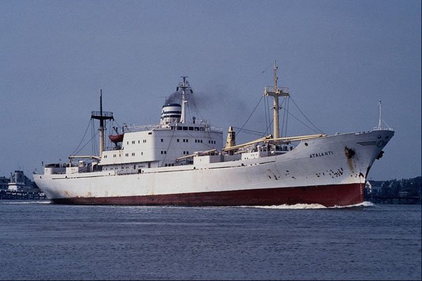 535007 Greek Cargo Vessel ATALANTI On Dutch New Waterway A4 Photo Print