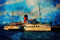 535009 Scottish Loch Lomond Paddle Steamer MAID OF THE LOCH A4 Limited Edition Watercolour Print