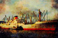 535010 PORT ST. LAWRENCE, British Port Line Cargo Vessel A4 Limited Edition Watercolour Print