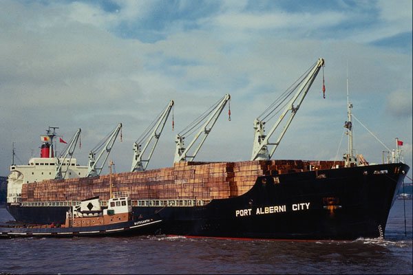 535011 British Clyde built Bulk Carrier PORT ALBERNI CITY A4 Photo Print