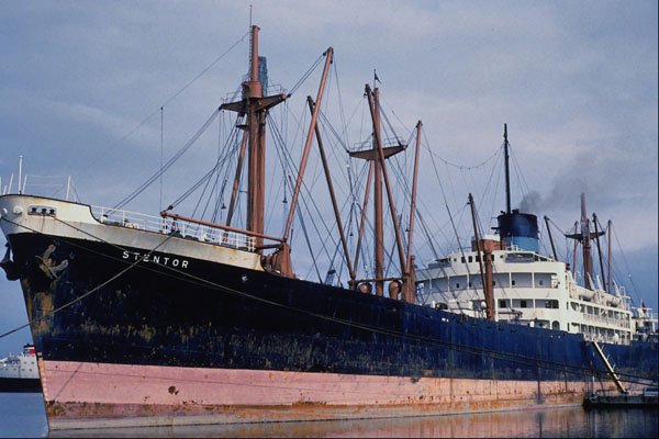 535022 STENTOR, 1946 Blue Funnel Line Vessel A4 Photo Print